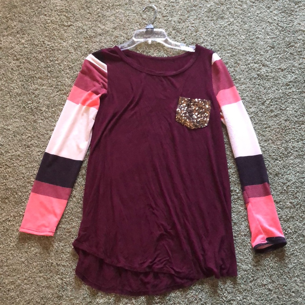 Light multicolored shirt